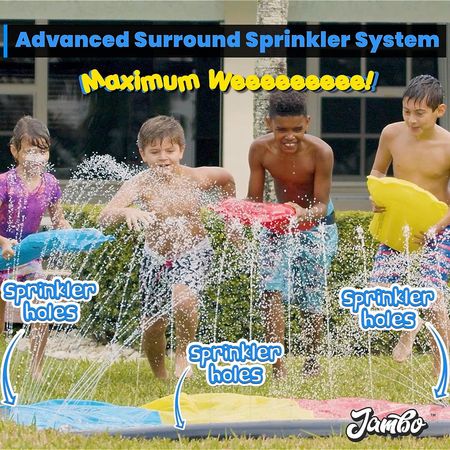 Jambo XL Premium Slip Splash and Slide with 3 Bodyboards - Image 2