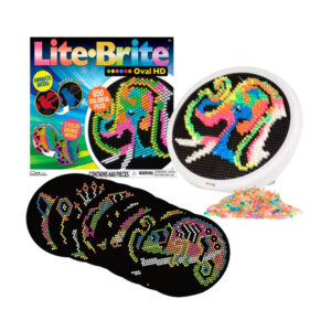 Lite Brite Oval High Definition - Light Up Toy – 650 Mini Pegs